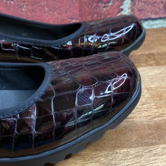 Josef Seibel AirPed Plus Patent Leather Croc Print Wedge Comfort 6-6.5 EU 37 - Picture 5 of 15